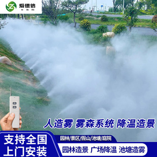 高压雾森系统人造雾主机除尘降温冷雾加湿景观雾化园林雾化机设备-阿里巴巴