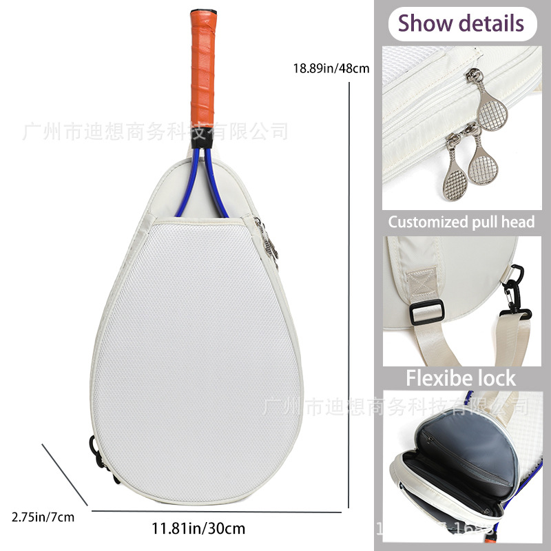 Bolsa de entrenamiento de bádminton, bolsa de raqueta de hombro, bolsa de deporte al aire libre, 2 paquetes de bolsas de pelota, bolsas de tenis image 1