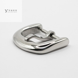 Stainless Steel Oil Pressure Buckle Leather Belt E-Commerce Silicone Strap Buckle Polished Electroplated Stamping Hua Yu IP