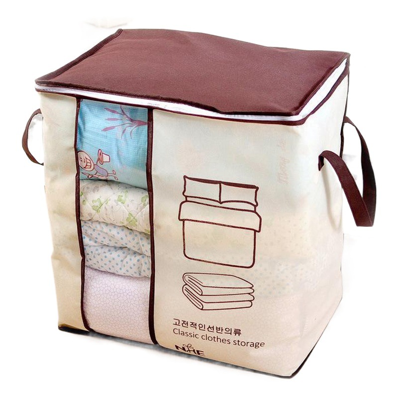 Hogar no tejido ropa edredón bolsa de almacenamiento estilo coreano gran organización bolsa edredón bolsa de polvo bolsa de almacenamiento