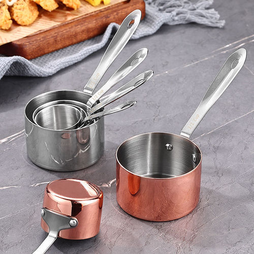 304 stainless steel sauce cup with handle dipping saucer Western restaurant steak sauce cup creative ketchup cup bucket tableware