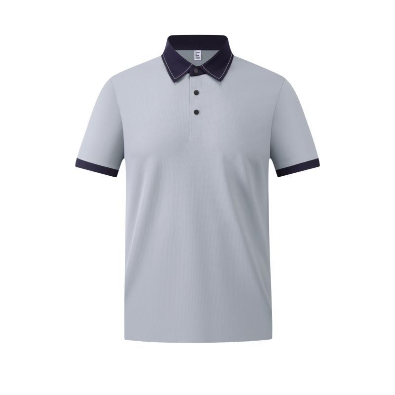 Camiseta de polo de tamaño grande personalizada camiseta transfronteriza ropa de trabajo camiseta cultural bordada logotipo impresa nylon ropa de trabajo de manga corta personalizada