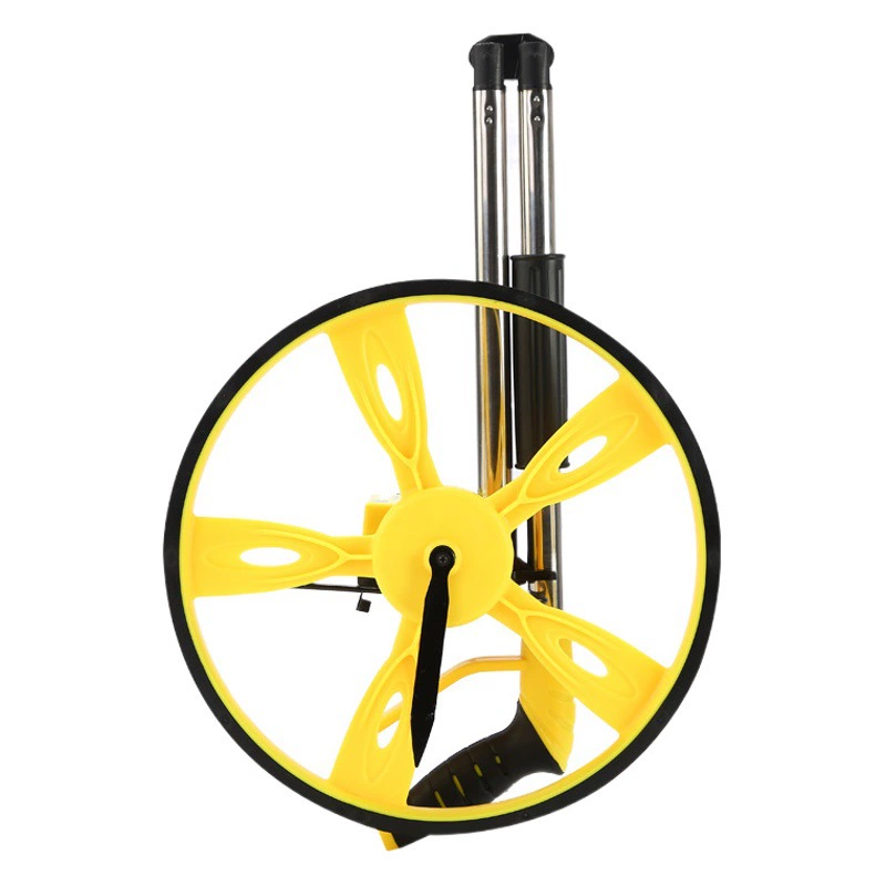 Трансграничный механический дальномер с большим колесом и резиновым покрытием, инженерный измерительный ролик оптом, портативный строительный ручной дальномер