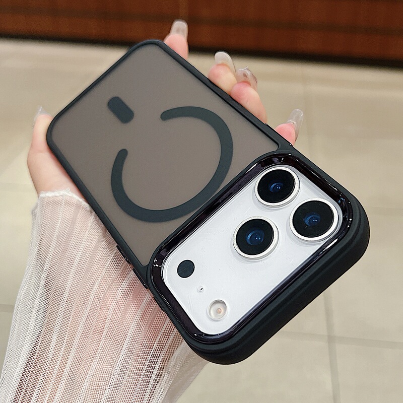 苹果17promax肤感磁吸手机壳iPhone16磨砂15半透14大孔防摔保护套|undefined