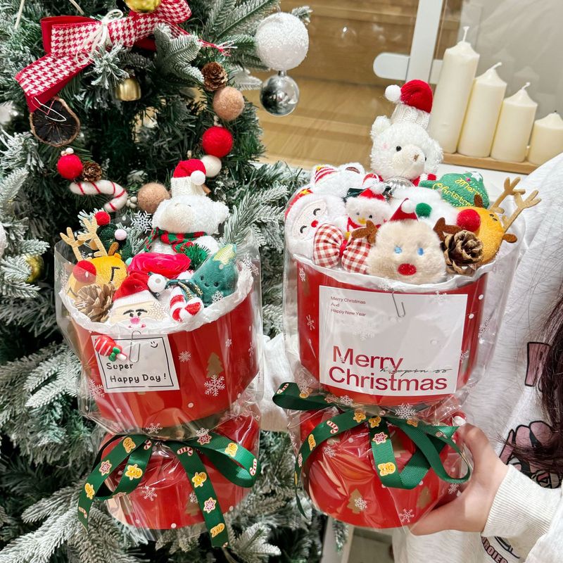 漫画のクリスマスクマ人形の誕生日プレゼント、中国のバレンタインデーの記念ギフト、ガールフレンドへの実用的で高級なギフト|undefined