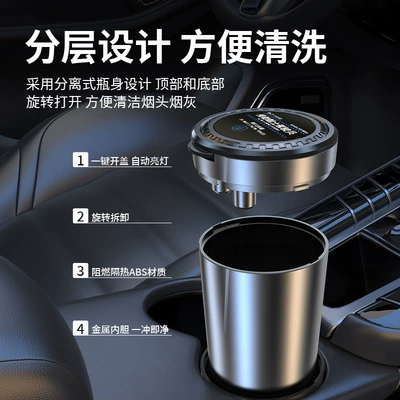 Steel Inner Liner, Cat-Shaped Flip Car ashtray