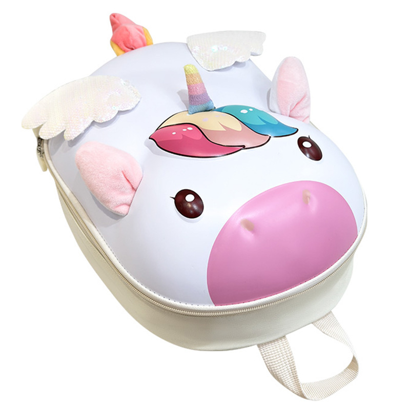 Cartoon estereoscópico Eggshell mochila infantil adorable conejo osos mochila para niñas mochila transpirable para niños