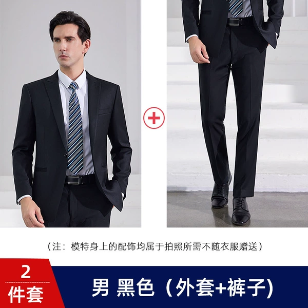 Black jacket, trousers