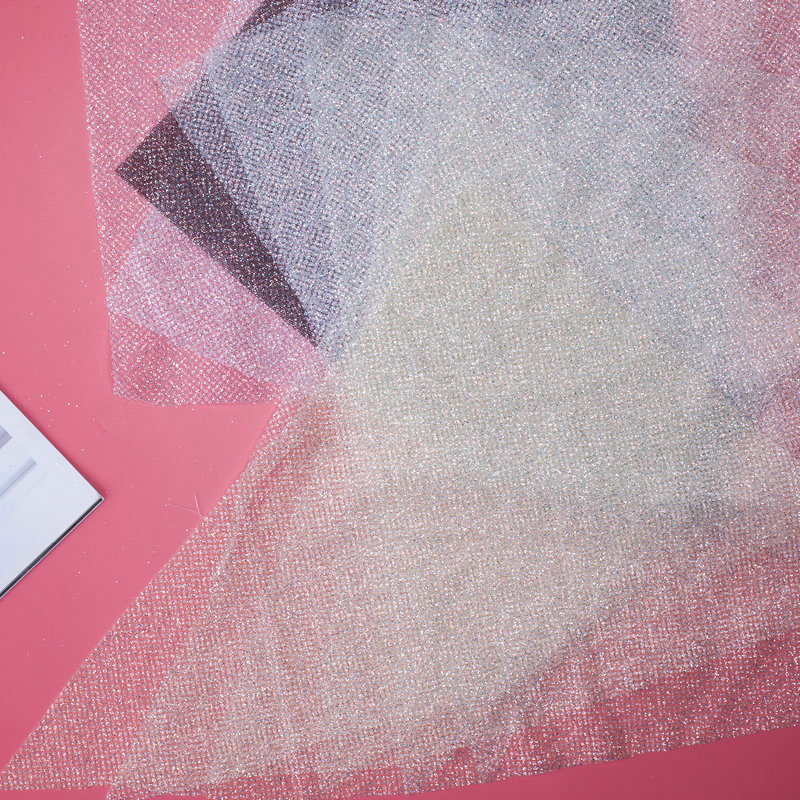 2022白钻密点网喷金网 喷金婚纱晚礼服面料洒金婚礼服网眼布