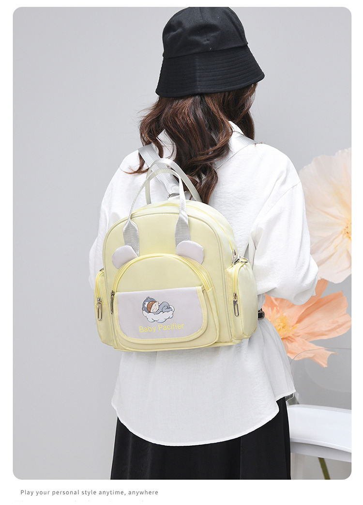 Cartoon lightweight outdoor mommy bag, hand-held backpack, multi-functional outdoor single-shoulder casual and versatile crossbody bag undefined