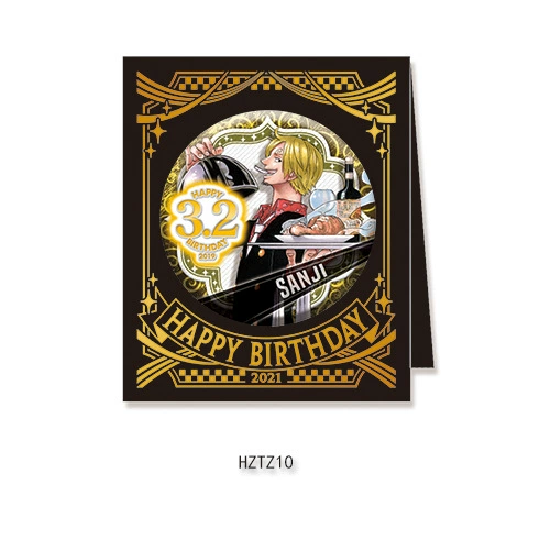Бейдж дня рождения Comic Factory ONE PIECE Лuffy Zoro Chopper Sanji Nami стойка для бейджей на день рождения