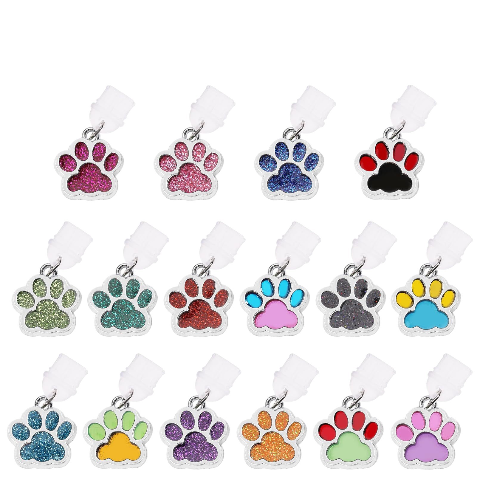 16 kombinasyon USB-c toz fişleri Kawaii Toz Fişi Charm, emaye kedi pençesi yeni stil