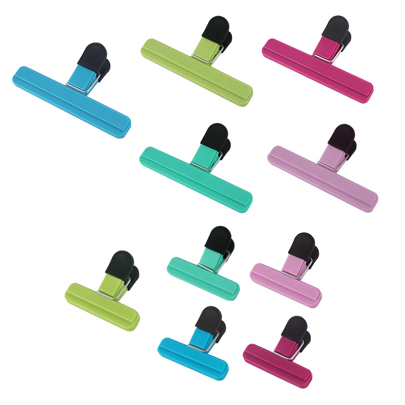 Food preservation plastic bag snack tea milk powder moisture-proof seal clip paper bag clip creative bag mouth clip