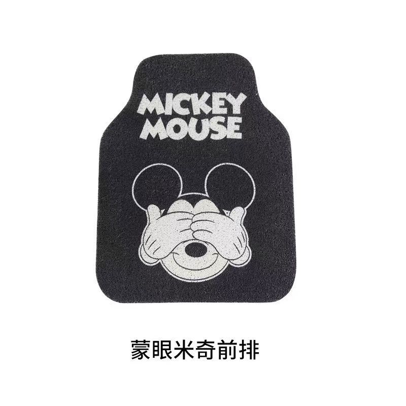 Universal Car Floor Mat Cartoon Cute Driver's Small Mat Single Piece Car Interior Anti-Dirt Dust Removal Mat