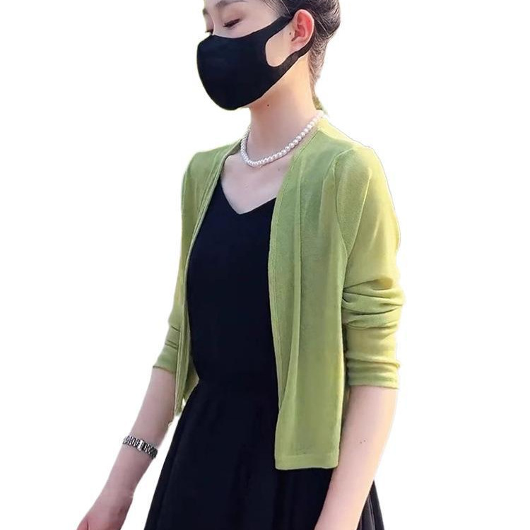 披肩外搭女2025新款防晒开衫高级感配裙子夏薄款宽松冰丝针织上衣|undefined