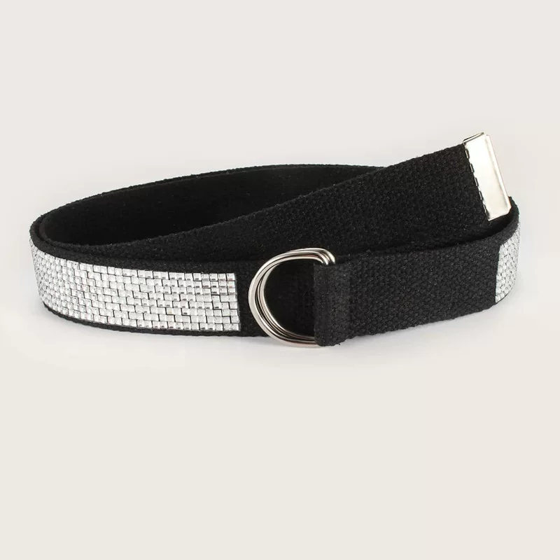 Black buckle, belt, universal trousers, Korean style, simple and elegant design