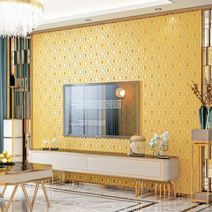 Modern minimalist new Chinese auspicious cloud grid three-dimensional non-woven wallpaper for living room, bedroom, room, shop background wallpaper