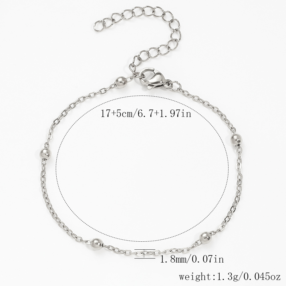 스틸 컬러 [1.8 해머 크로스 비즈] 17+5cm