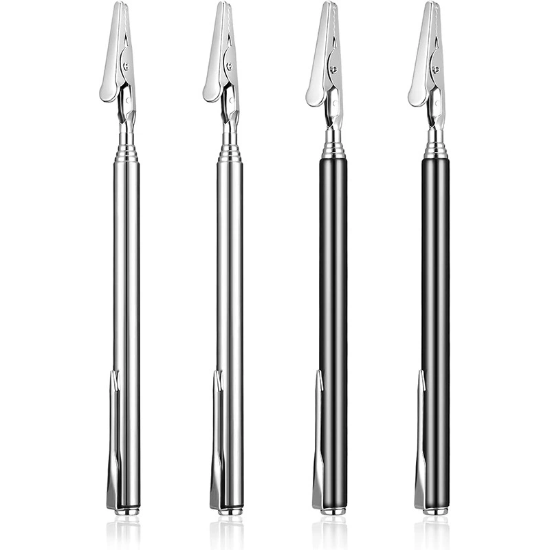 4 опоры крокодил зажим выдвижной вспомогательный инструмент телескопический металлический провод зажим телескопический зажим для крепления ювелирных изделий