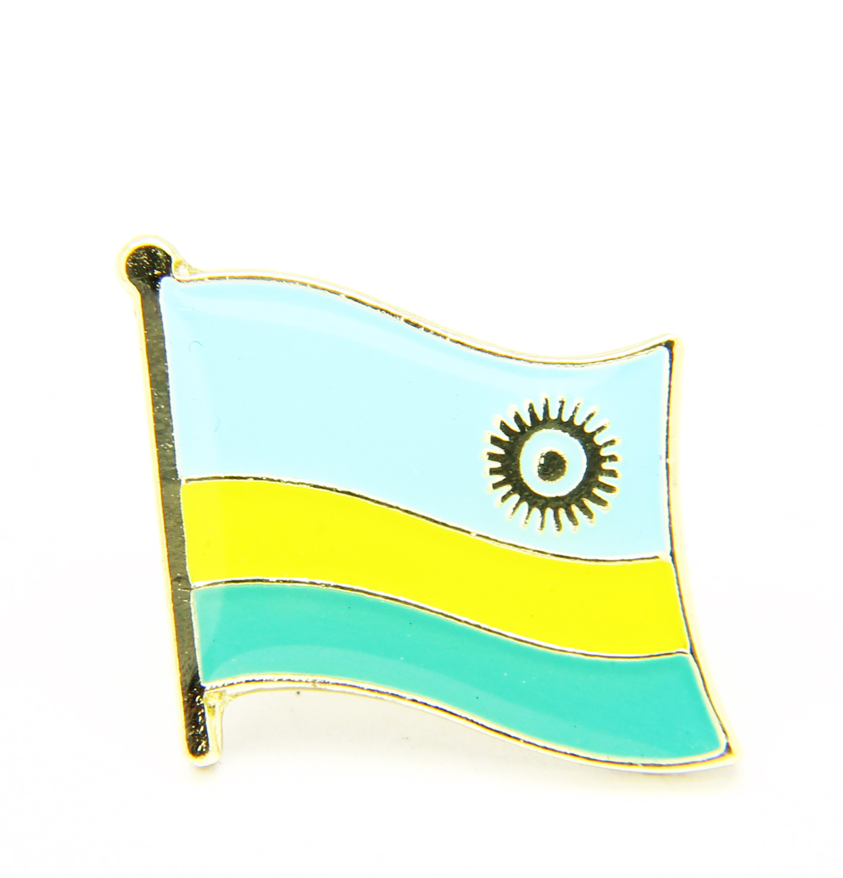 卢旺达 金属国旗徽章 国旗饰品 Rwanda FLAG LAPEL PIN BADGE 108