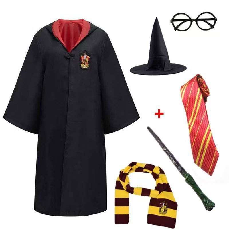 ハリーポッター ローブ 6点セット 子供用 大人用 コスプレ グリフィンドール 魔法のローブ 学生服 ハロウィン周辺機器|undefined