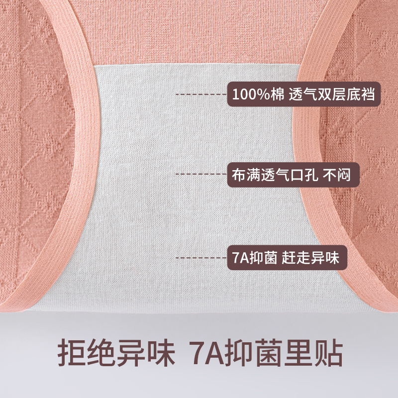 Sin costuras entrepierna antibacteriana de algodón puro 2024 nuevo otoño e invierno de gran tamaño cintura alta abdomen agradable para la piel transpirable ropa interior de cintura alta para niñas