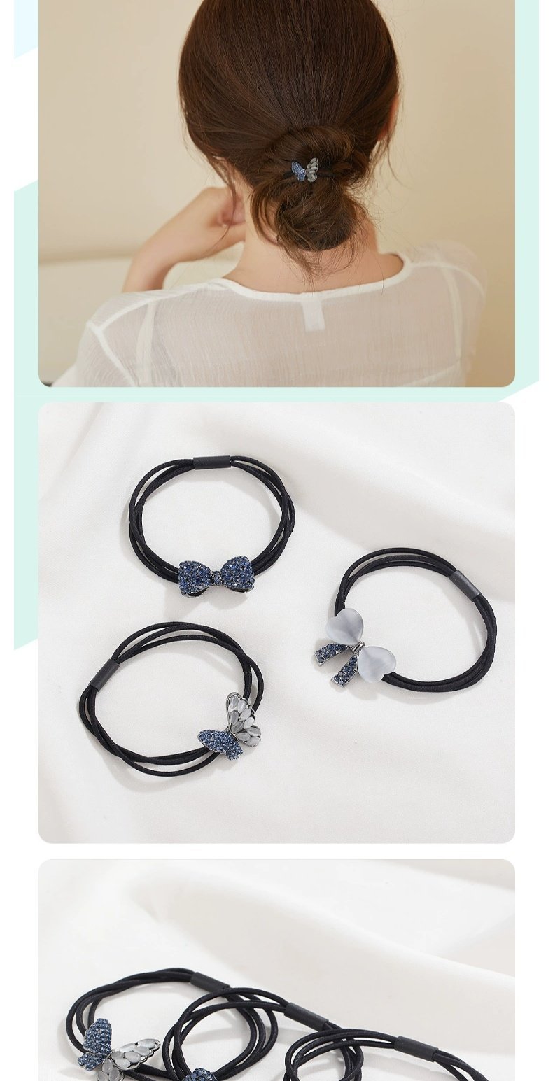 Rubber Band Women's Hair Tie Leather Case High Elasticity and Durable Rubber Band Hair Tie Headband New Classy Adult Headwear