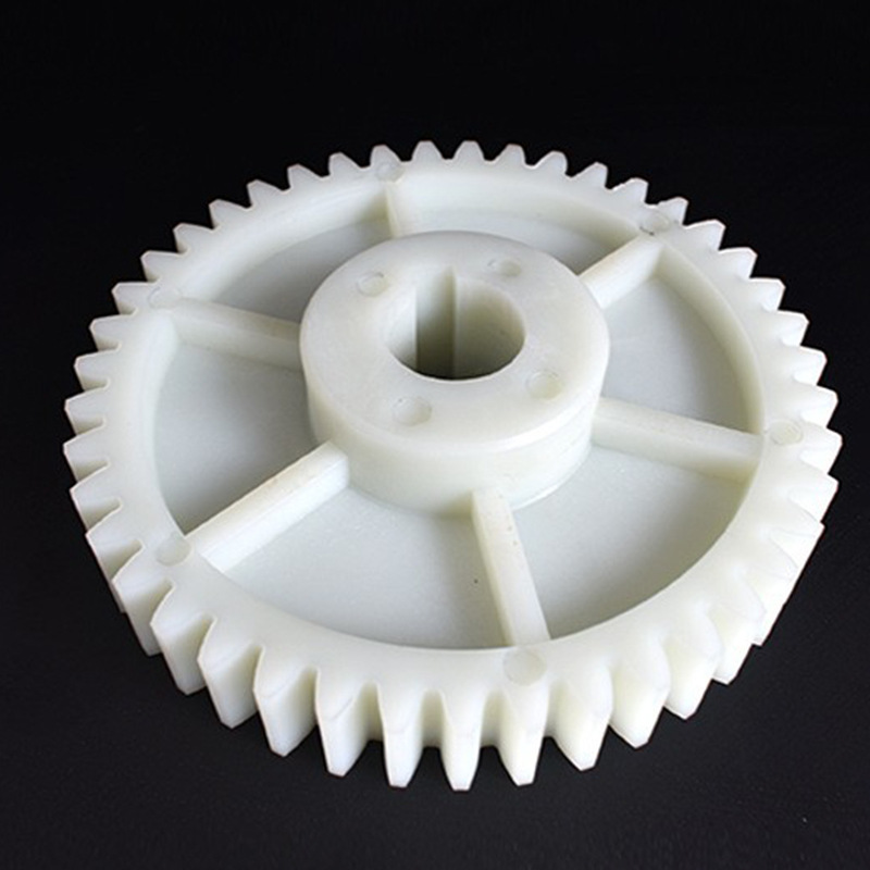 注塑加工塑料制品 pom甲醛齿轮 mc浇筑白色塑料齿轮 POM小齿轮