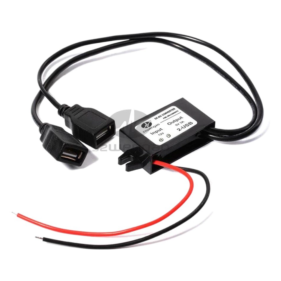 12 В до 5 В 3A блок питания USB-модуль 12 В Изменение 5 В DC-DC автомобильное модифицированное зарядное устройство преобразователя мощности