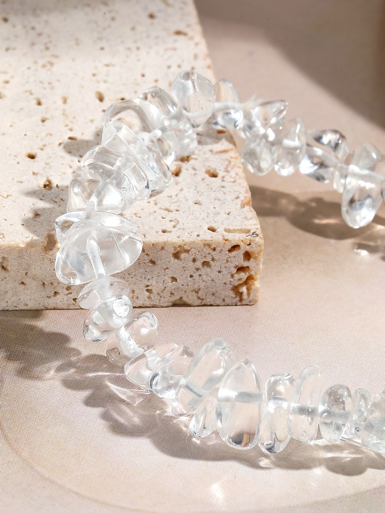 nouveau collier de perles en pierre de couleur collier de clavicule en pierre naturelle accessoires de collier design bijoux de niche_voghion.com