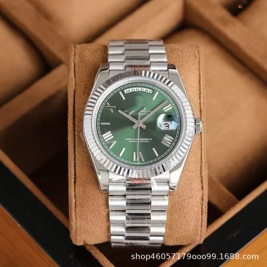 Comercio exterior explotador fábrica de mano de obra directa venta al por mayor rápido wishing europeas y estadounidenses hombres mano de obra doble reloj de correa de acero