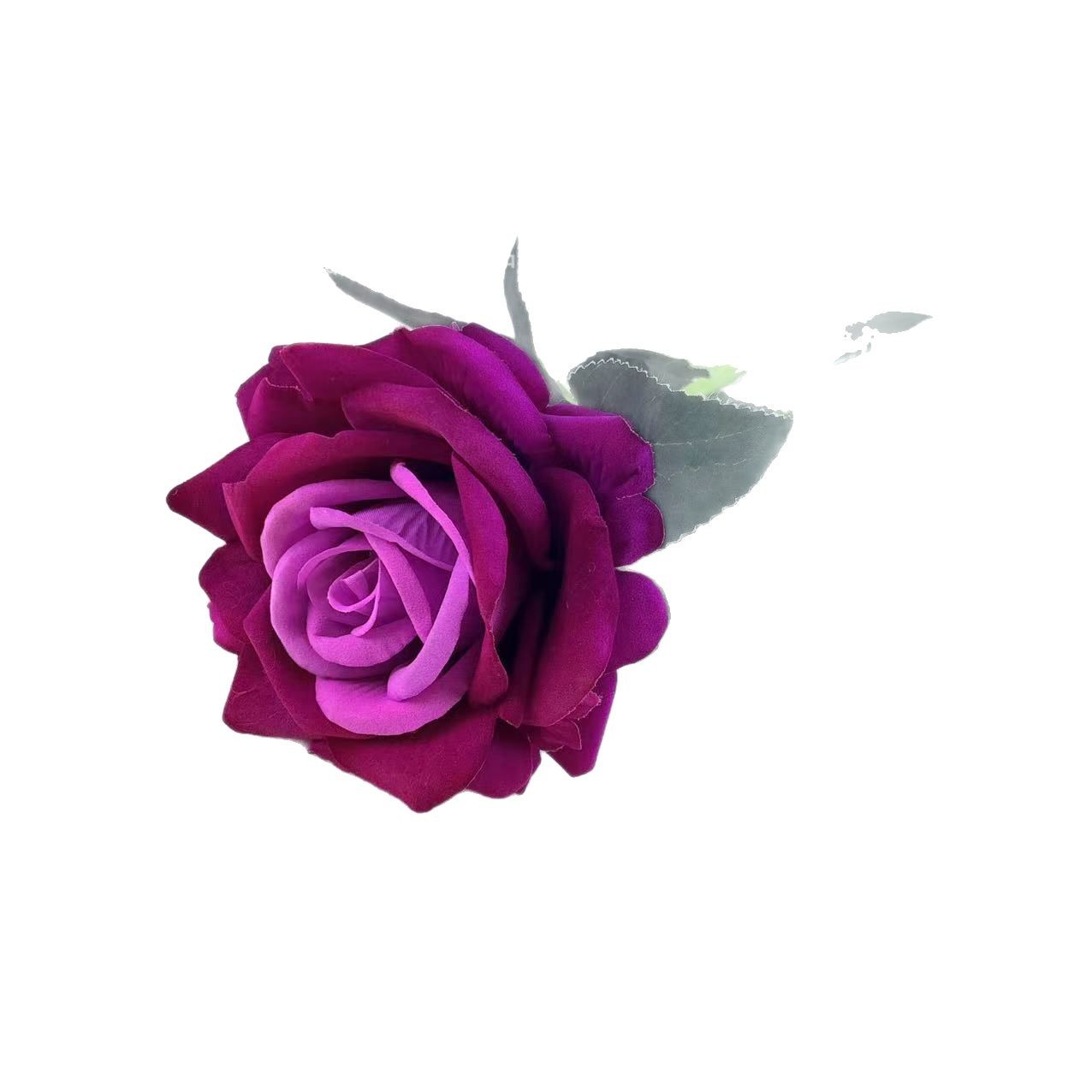 Una sola rosa rica imitación flor de tela de terciopelo flores de boda flores de pared de flores mar de flores props de fotografía decoración del hogar