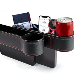 通用の自動車の隙間の飲み物の収納箱の車載のプラスチックの杯の棚の物置の箱の自動車の椅子の辺は杯の棚を挟みます。
