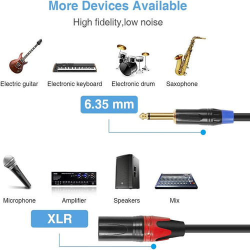 XLR microphone microphone to 6.5mm male XLR XLR male balanced cable 6.35 audio cable mixer speaker