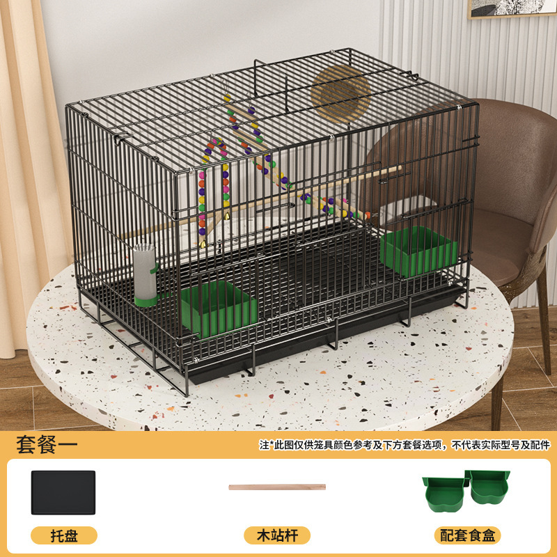 新しい鳥かご、新しいオウム生態ケージ、多層二層大型虎皮黒鳳ケージ、牡丹高級ヴィラケージ|undefined
