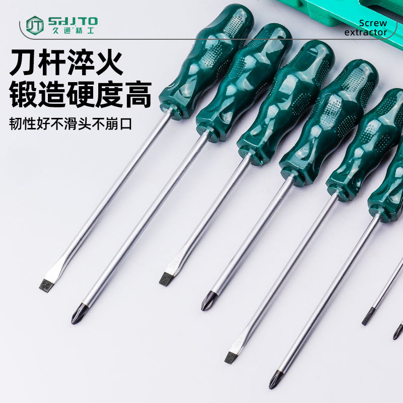 Los fabricantes venden al por mayor conjunto de grupos de lotes tipo flor de ciruelo de una palabra palabra palabra palabra destornillador de destornillador pequeño para el hogar juego de 8 piezas