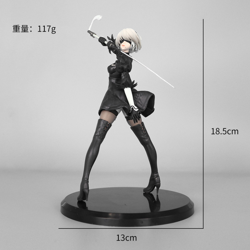 クロスボーダー爆品ゲームアニメのフィギュアニール機械紀元2B小姉ニール車の置物模型|undefined