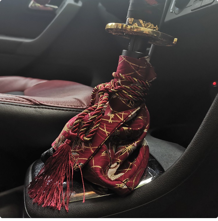 JDM Personality Gear Set Car Modification Creative Gear Handlebar Set and Wind Universal Gear Rod Dust Cover Samurai Gear Head Cover