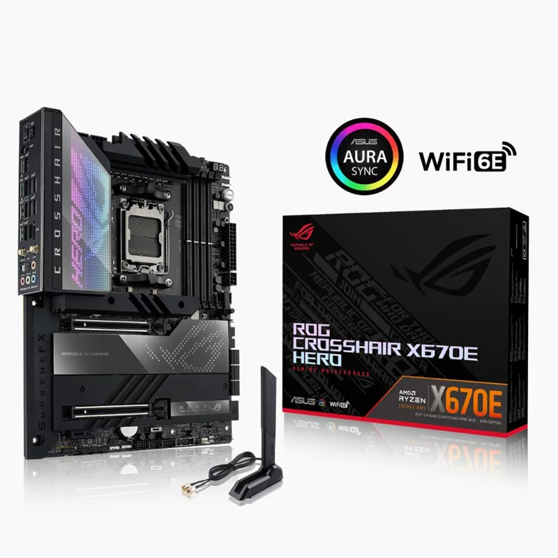 ASUS ROG Crosshair X670e Hero Computer Motherboard is suitable for CPU AMD AM5 processor