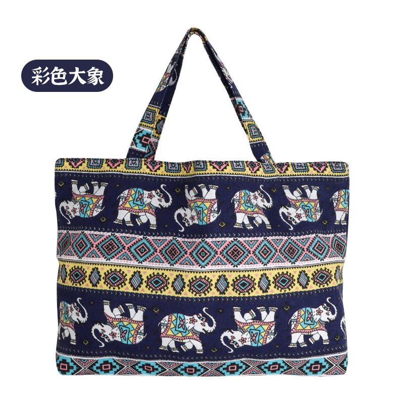 Bolsas de lona al por mayor del fabricante, en stock, con diseños impresos, bolsas de lona modernas para estudiantes, bolsas de compras creativas, bolsas de hombro reforzadas.