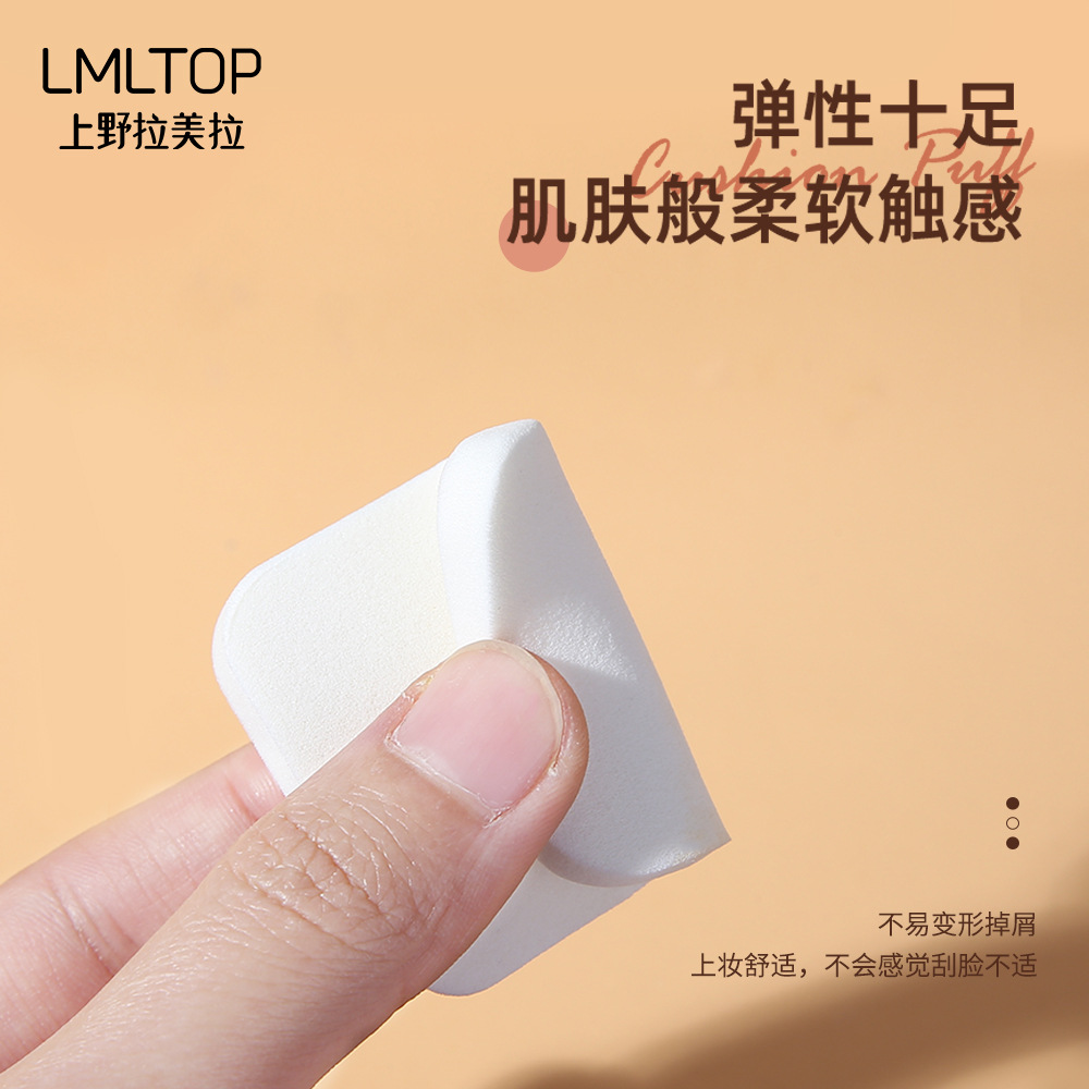 LMLTOP Esponja de maquillaje profesional de doble uso, húmeda y seca, juego de 2 esponjas cuadradas y redondas, 212 cuadrada y redonda.