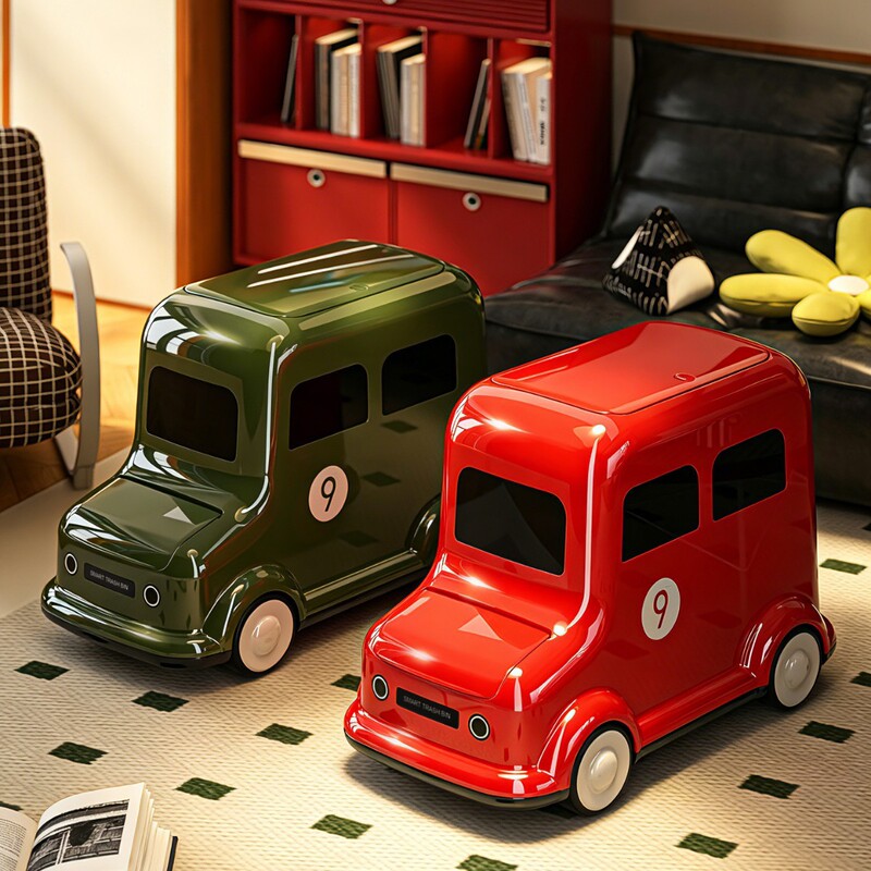 New Model Trash Can, Large Capacity Wheeled Sorting Bin, Household Children's Bedroom Cleaning Bin New Model Trash Can, Large Capacity Wheeled Sorting Bin, Household Children's Bedroom Cleaning Bin