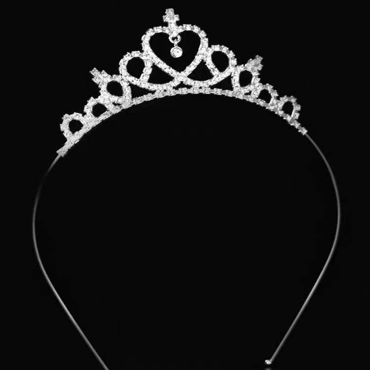 Corona transfronteriza cabeza de cumpleaños para niños joyas de cabello de fiesta joyas de boda flor princesa diamante cabeza de aro