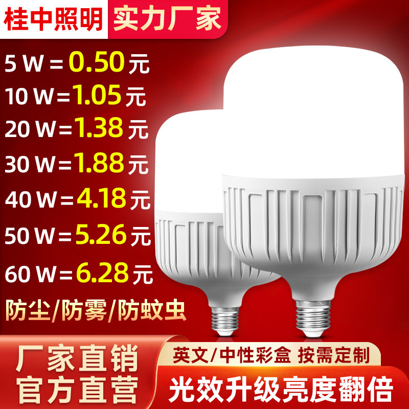 Led Light Bulb Super Bright Manufacturer Wholesale Gaofushuai E27 Screw Bulb Bayonet Bulb B22 White Light Household Led Light Led Light Bulb Super Bright Manufacturer Wholesale Gaofushuai E27 Screw Bulb Bayonet Bulb B22 White Light Household Led Light