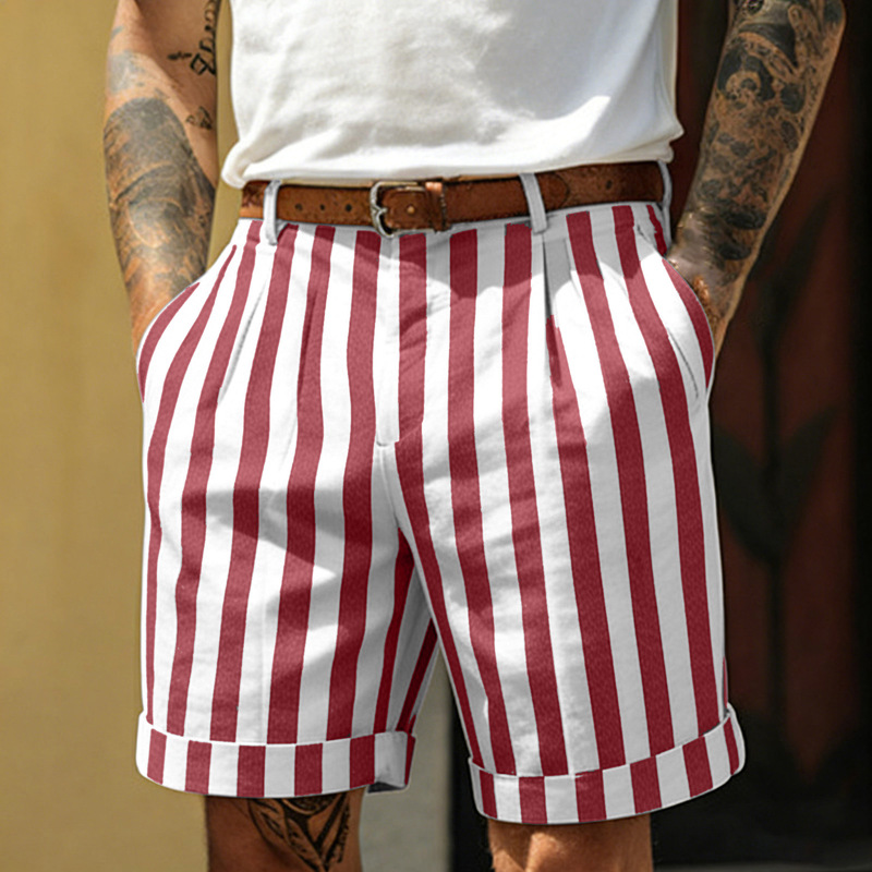 2026 New Men's Swim Trunks Anti-Embarrassment Large Size Boxer Shorts for Hot Springs and Beach Striped Shorts 2026 New Men's Swim Trunks Anti-Embarrassment Large Size Boxer Shorts for Hot Springs and Beach Striped Shorts