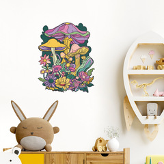 Custom Colored Mushrooms for Children's Bedroom, Entryway Home Decor Wall Sticker Decal Self-Adhesive Wholesale Cross-Border