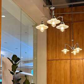 复古餐厅吊灯工业风咖啡奶茶店吧台loft创意个性卧室客厅多头吊灯