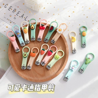 卡通创意指甲钳可爱便携美甲修甲指甲刀家用折叠少女心指甲剪T