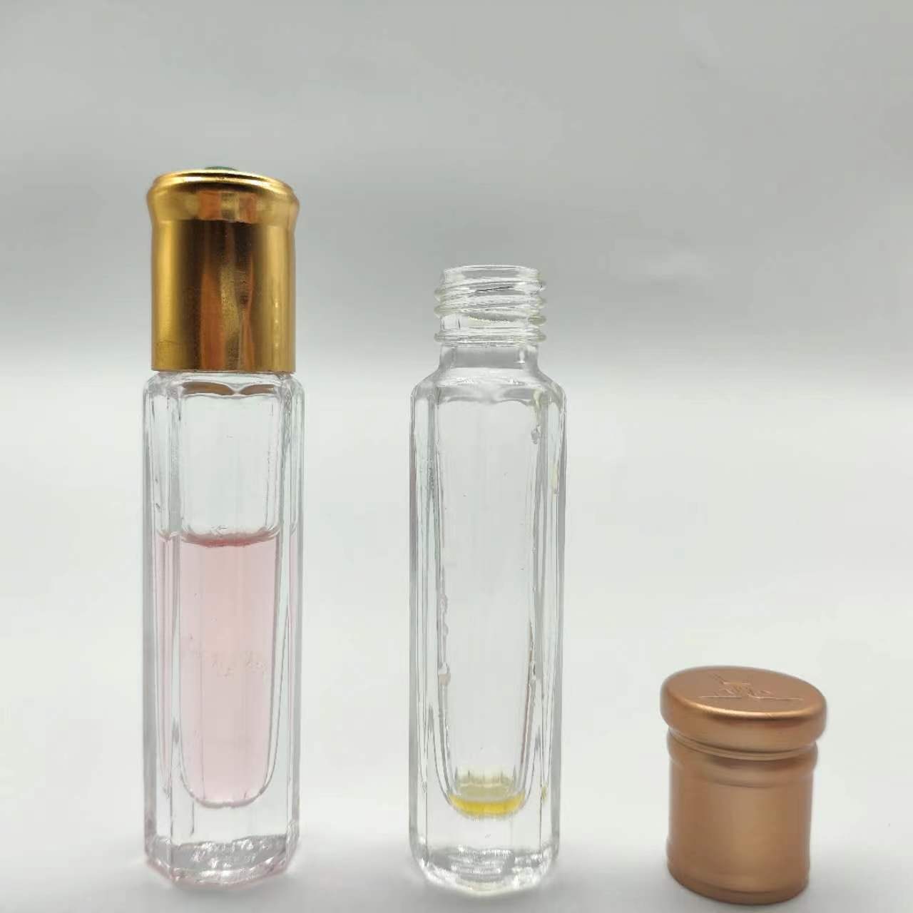 6ml细高八角滚珠瓶现货批发厂家直销香水、精油滚珠瓶
