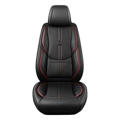Seat cushion, seat cover cover set, universal for all seasons - black-and-red-front-row-single-seat